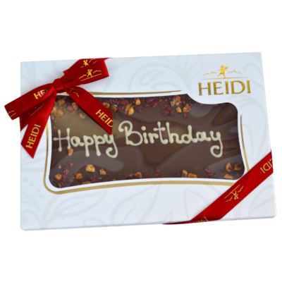 HEIDI Tafel aus Milchschokolade „happy birthday“