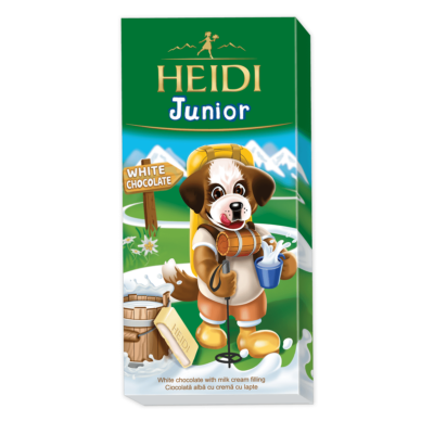 Produktabbildung; Tableta Heidi Junior weiße Schokolade 90g